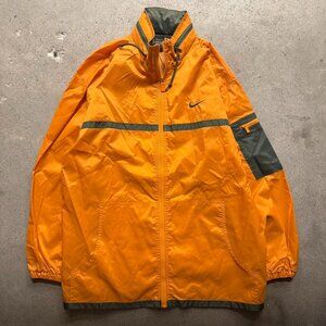 Nike Men's Orange Windbreaker Jacket Hoodie Size Large NWT